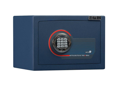 Сейф MDTB EK-28.E (фото), внешние размеры: 280x400x310 мм., объём: 18 л., цвет: Синий (RAL 5001).