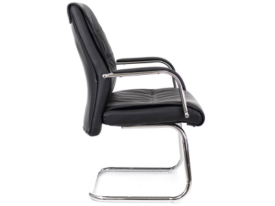Кресло посетителя Bond экокожа черная фото | Размер:  мм. | Цвет: Черный