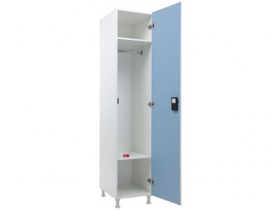 Шкаф для раздевалок WL 11-40 EL голубой/белый фото | Размер: 1895x400x500 мм. | Цвет: Белый