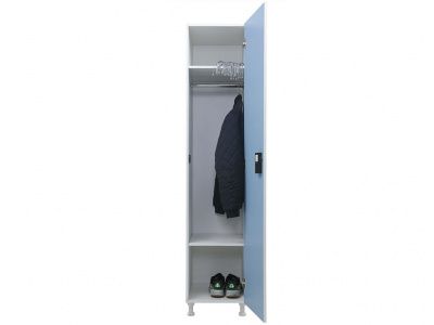 Шкаф для раздевалок WL 11-40 EL голубой/белый фото | Размер: 1895x400x500 мм. | Цвет: Белый