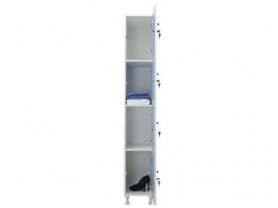 Шкаф для раздевалок WL 14-30 голубой/белый фото | Размер: 1895x300x500 мм. | Цвет: Белый